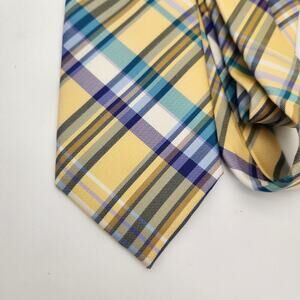 Tommy Hilfiger‎ Silk 59" Plaid Tie Easter Spring Wedding